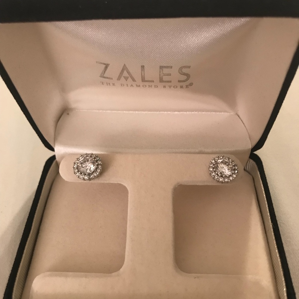Zales CZ Stud Earrings